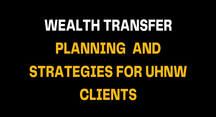 Bold yellow and white text on a black background displaying The Future of Wealth Management: Leveraging AI in Family Offices, emphasizing how AI is shaping wealth management strategies for family offices.