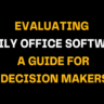 Graphic showcasing a guide for decision-makers on evaluating family office software. The image focuses on the importance of making informed decisions about family office technology solutions.
