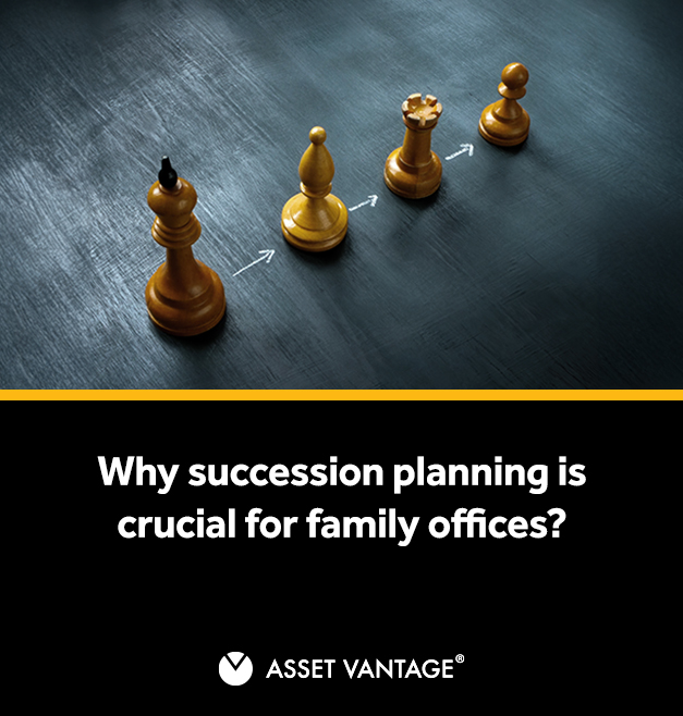 Conceptual image showing chess pieces symbolizing leadership transition, illustrating why succession planning is crucial for single and multi family offices to ensure smooth wealth and legacy continuity.