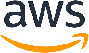 download-8 Logo of AWS (Amazon Web Services) featuring the letters 'AWS' in dark blue with an orange curved arrow beneath, symbolizing a technology partner offering global cloud infrastructure with scalability and security