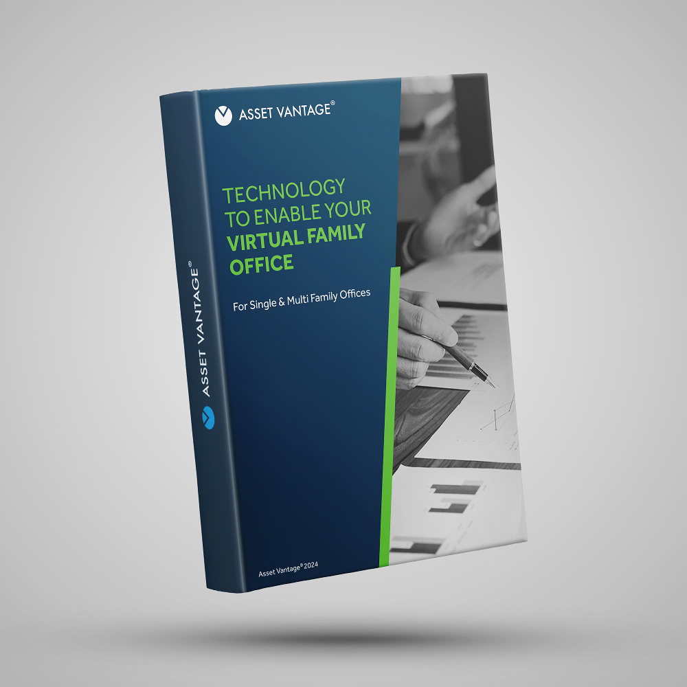 Cover of a book showing Technology to Enable Your Virtual Family Office, focused on enhancing family office management with cloud-based solutions for greater control and flexibility in wealth management